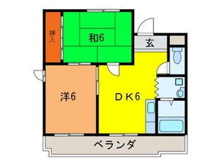 名塩第一ハイツの物件間取画像